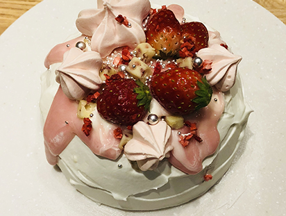 春のフラワーケーキケーキ